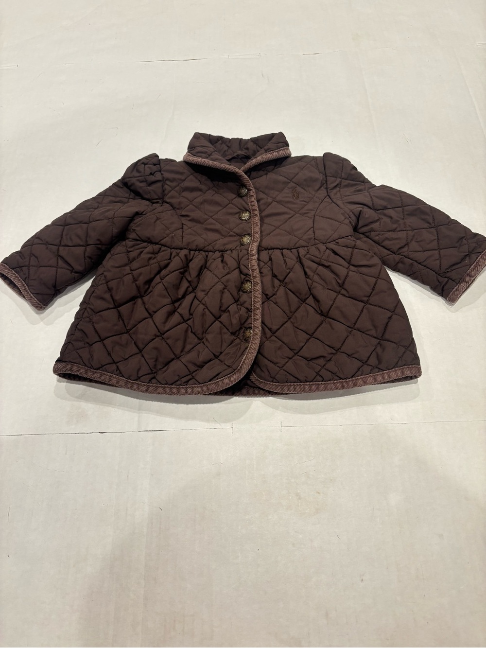 Ralph Lauren Quilted Jacket Brown Baby 12M